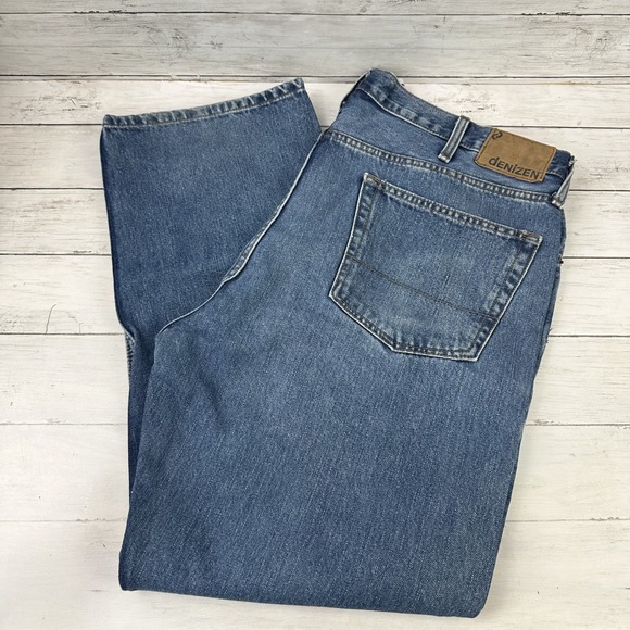 Denizen from Levi's 236 Regular Fit Blue 100% Cotton Denim Jeans Mens 42X30 - Picture 1 of 16